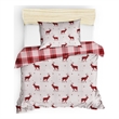 ASIR L'essential Maison Geyik - Claret Red White Single Quilt Cover Set