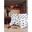 ASIR L'essential Maison Geyik - Dark Blue White Double Quilt Cover Set