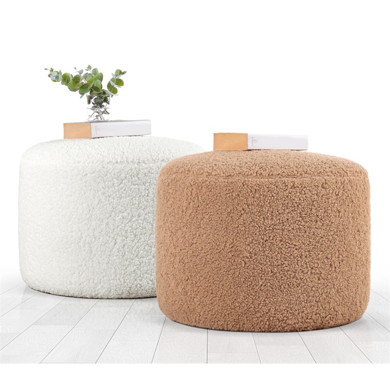 ASIR Atelier Del Sofa Skylee - Coffee Pouffe
