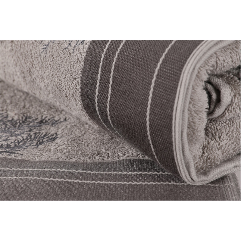 ASIR L'essential Maison Infinity - Grey Dark Grey Bath Towel Set