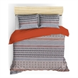 ASIR L'essential Maison Arrow Orange Ranforce King Quilt Cover Set