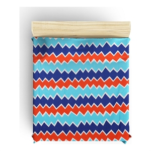ASIR L'essential Maison Zigros - Orange White Ranforce King Quilt Cover Set