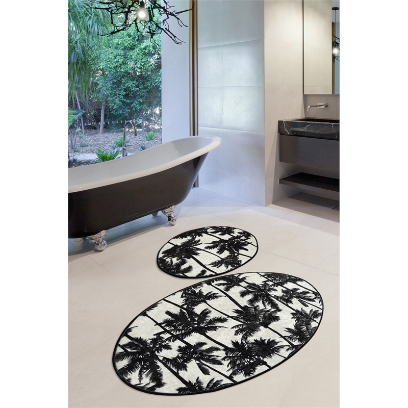 ASIR L'essential Maison Palm Djt Multicolor Bathmat Set
