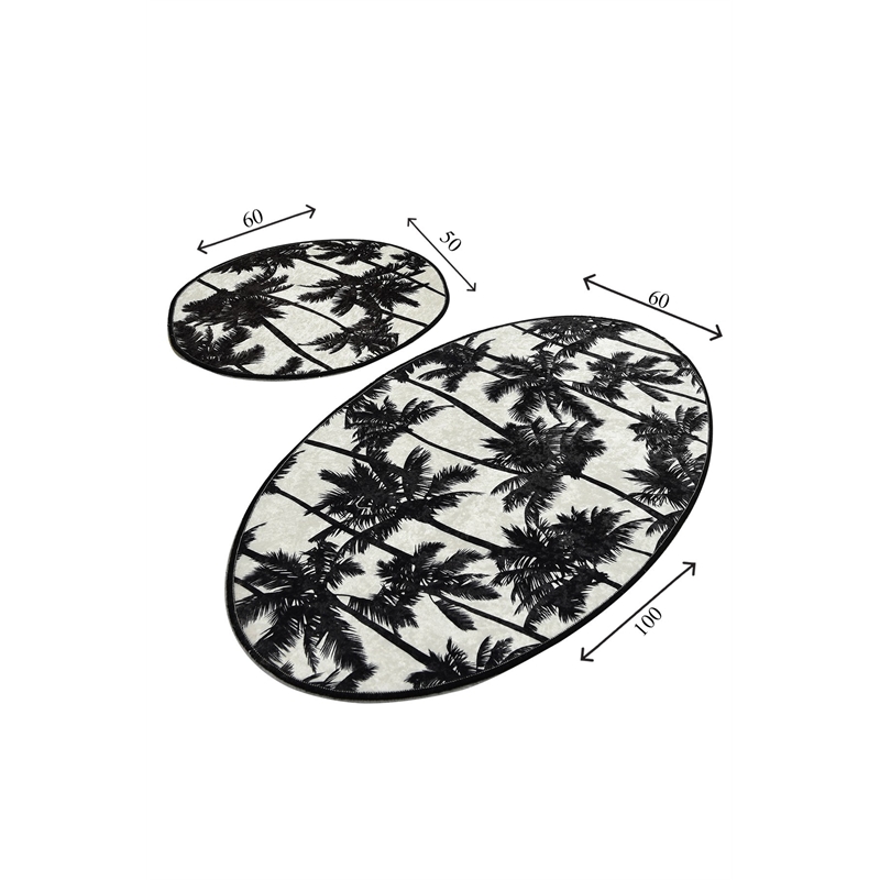 ASIR L'essential Maison Palm Djt Multicolor Bathmat Set
