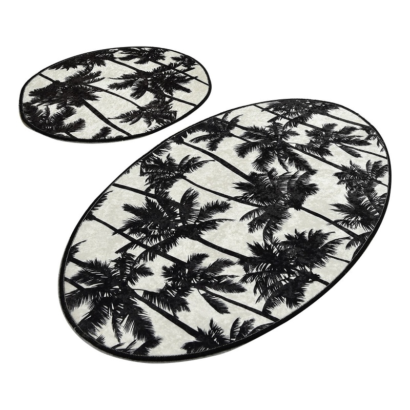 ASIR L'essential Maison Palm Djt Multicolor Bathmat Set