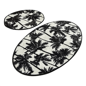 ASIR L'essential Maison Palm Djt Multicolor Bathmat Set