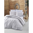 ASIR L'essential Maison Ornament - White Ranforce Single Quilt Cover Set