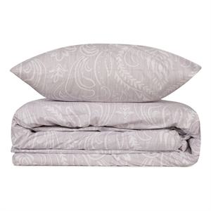 ASIR L'essential Maison Ornament - White Ranforce Single Quilt Cover Set