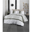 ASIR L'essential Maison Calista Green White Super King Quilt Cover Set