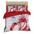 ASIR L'essential Maison 406 Red White Grey Single Quilt Cover Set