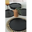 ASIR Hermia ST038006F956MAS3T00 Matte Black Service Plate Set