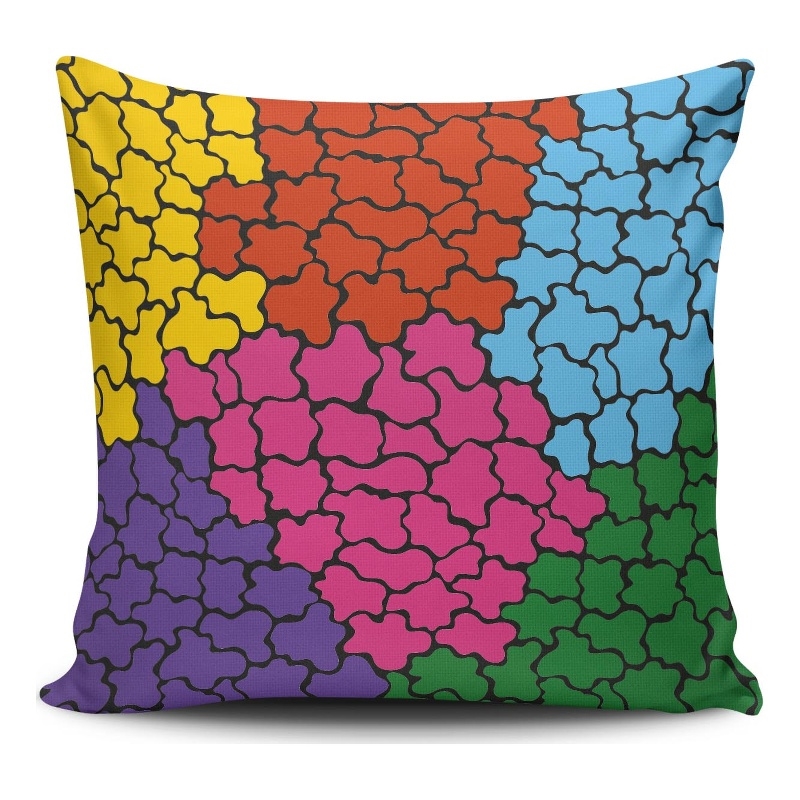 ASIR Aberto Design NKLF-290 Multicolor Cushion Cover