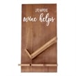Sarlat Wine Bottle Wall Decor Shelf in Rustic Wood