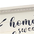 Verona Home Sweet Home Wooden Serving Tray with LED in White & Black