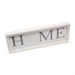 Antheia Rustic Wooden Seasonal Home Frame Wall Decor in White & Gray
