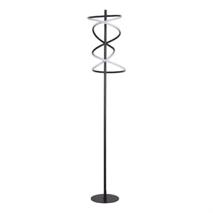 Helix Radiance LED Metal Floor Lamp Matte Black - Modern Accent Lighting