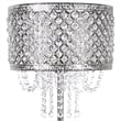 Crystal Elegance Metal Floor Lamp Polished Nickel & Clear Crystal