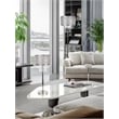 Crystal Elegance Metal Floor Lamp Polished Nickel & Clear Crystal