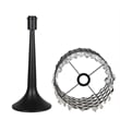Crystal Lattice Radiance Metal Table Lamp Matte Black & Clear Crystal - Set of 2