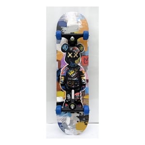 Urban Bear Vibes Decko-Board Multi-Color Wall Art - 8&quot x 31&quot