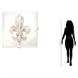 Fleur in Gems Frameless Multi-Color Tempered Glass Wall Art - 50
