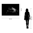 Black Panther Frameless Multi-Color Tempered Glass Wall Art - 60