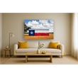 Texas Flag Barn Frameless Multi-Color Tempered Glass Wall Art - 60