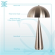 Brass Taper Metal Table Lamp - Antique Brass - Set of 2 - Contemporary