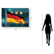 German Flag Frameless Tempered Glass Wall Art - 60