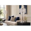 Crystal Elegance Metal Table Lamp - Polished Nickel - Living Room Lighting