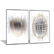 GiIded Harmonics Geometric Set Canvas Wall Art - 39