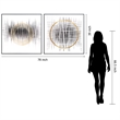 GiIded Harmonics Geometric Set Canvas Wall Art - 39