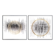 GiIded Harmonics Geometric Set Canvas Wall Art - 39