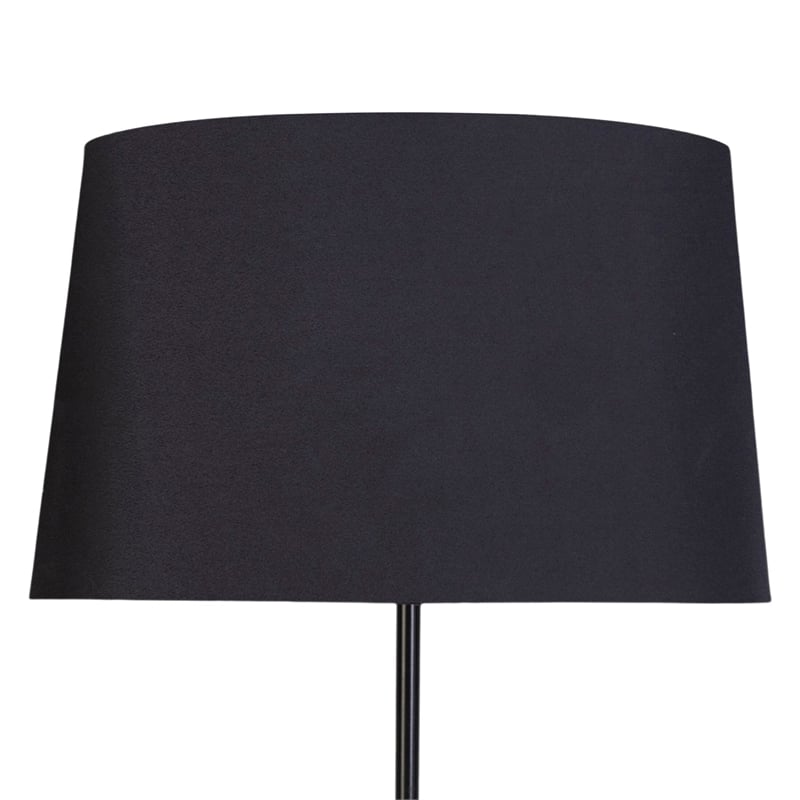 Panther Noir Polyresin Table Lamp - Black & Polished Nickel - Metal