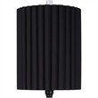 Obsidian Elegance Metal Table Lamp - Black & Clear Crystal - Set of 2