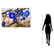 Evil Eye Protection Frameless Tempered Glass Wall Art - Multicolor