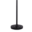 Globe Cascade Metal Floor Lamp - Polished Chrome - Smoked Glass Globes