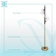 Luminous Orbit Metal Floor Lamp - Matte Black & Soft Gold - Modern