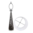 Eclipse Radiance Table Lamp - Black Art Glass - Set of 2 - Modern