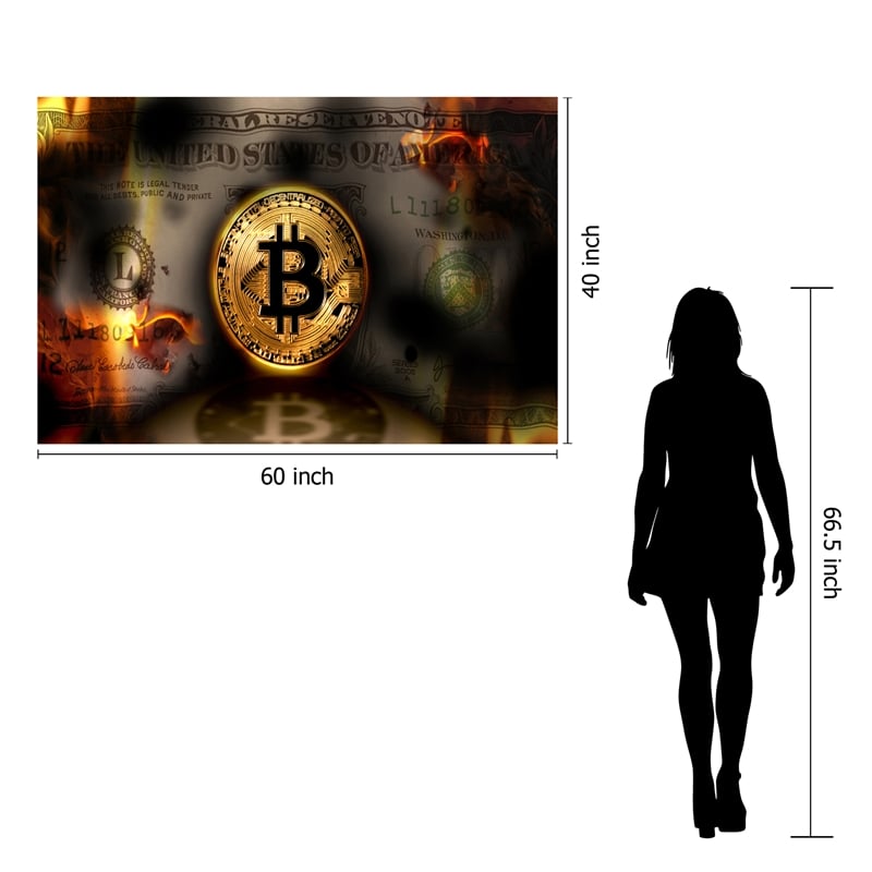 Dollar Down Frameless Tempered Glass Wall Art - 60