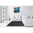 Playful Blue Cow Whimsy Canvas Wall Art - 32