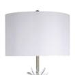 Crystal Bloom Metal Floor Lamp - Soft Gold Clear Crystal & White Marble