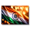 Indian Flag Frameless Tempered Glass Wall Art - 60