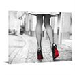 Red Bottom Runway Frameless Tempered Glass Wall Art - 60