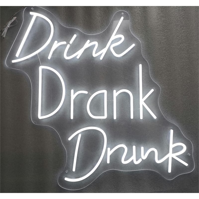 Drink Drank Drunk Neon Sign - 26