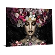 Aqua Floral Frameless Tempered Glass Wall Art - 60