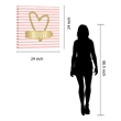 Believe in Gold Heart Whimsy Canvas Wall Art - 24