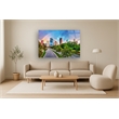 Houston Pot of Gold Frameless Tempered Glass Wall Art - Multicolor
