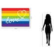 Love Rainbow Frameless Tempered Glass Wall Art - 60