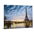 Night in Paris Frameless Tempered Glass Wall Art - 60